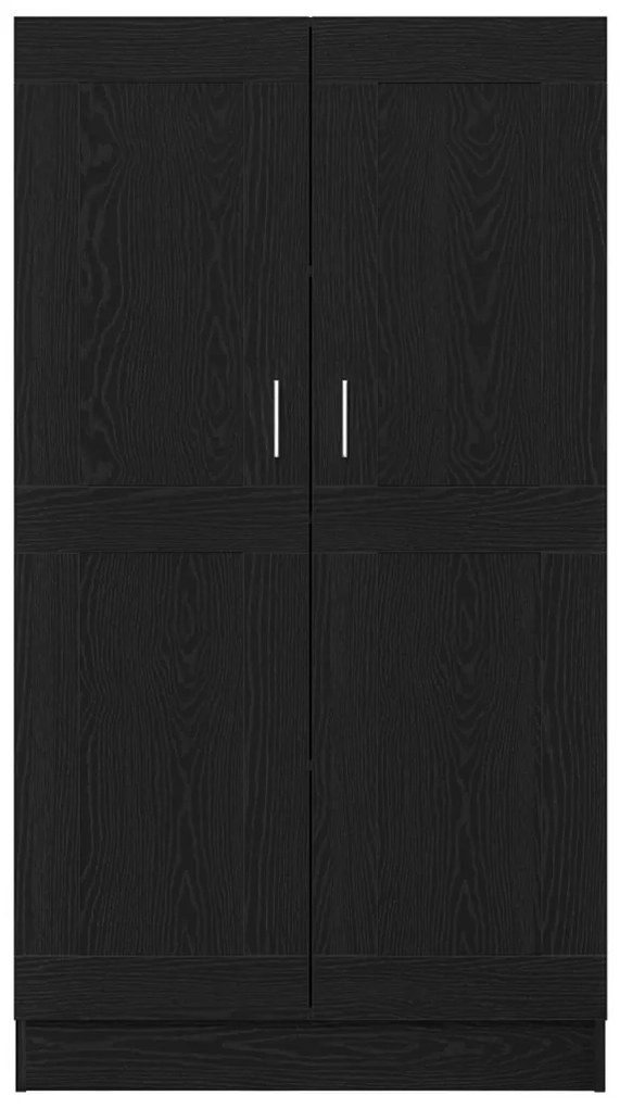 Könyvespolcok 2 db Fekete Tölgy 165x30,5x150 cm Műgyanta