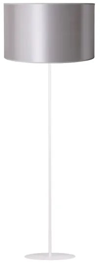 Duolla - Állólámpa CANNES 1xE27/15W/230V átm. 45 cm ezüst/fehér