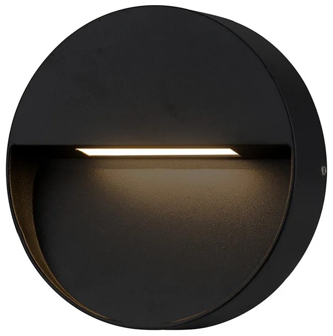 AZZARDO 4366 CASORIA Modern Kültéri Fali Lámpa Fekete LED IP54
