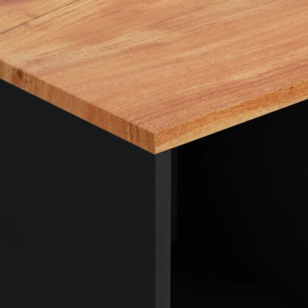 tömör akácfa tálalószekrény 2 ajtóval 80 x 33 x 75 cm