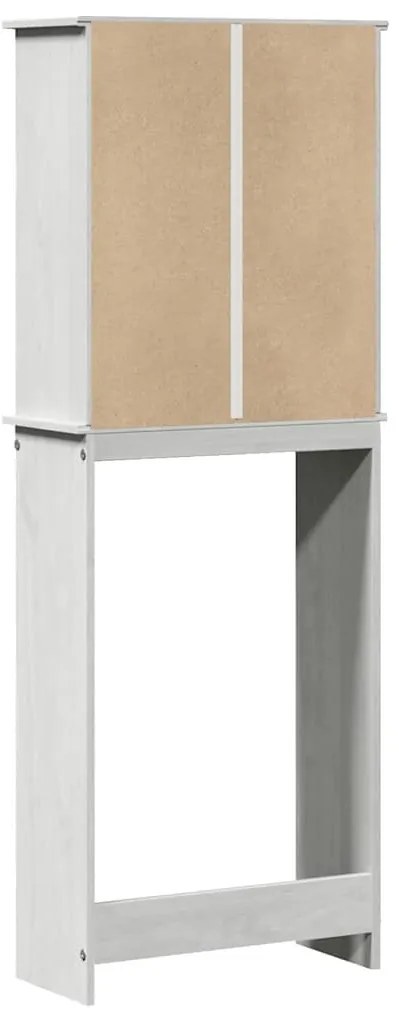 WC Szekrény polcokkal VIGO Fehér 60 x 27 x 161 cm Tömör fenyőfa
