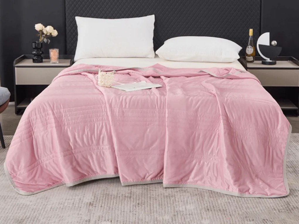 Hűsítő nyári paplan CELIA, rózsaszín Méret: 160 x 200 cm
