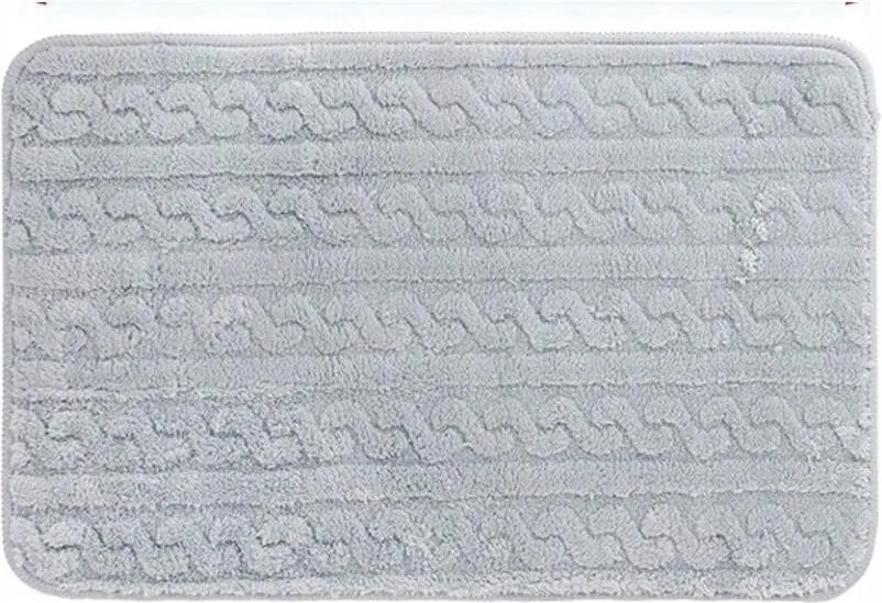 Fürdőszobaszőnyeg Csúszásgátló Puha Bolyhos Kék 45X75CM