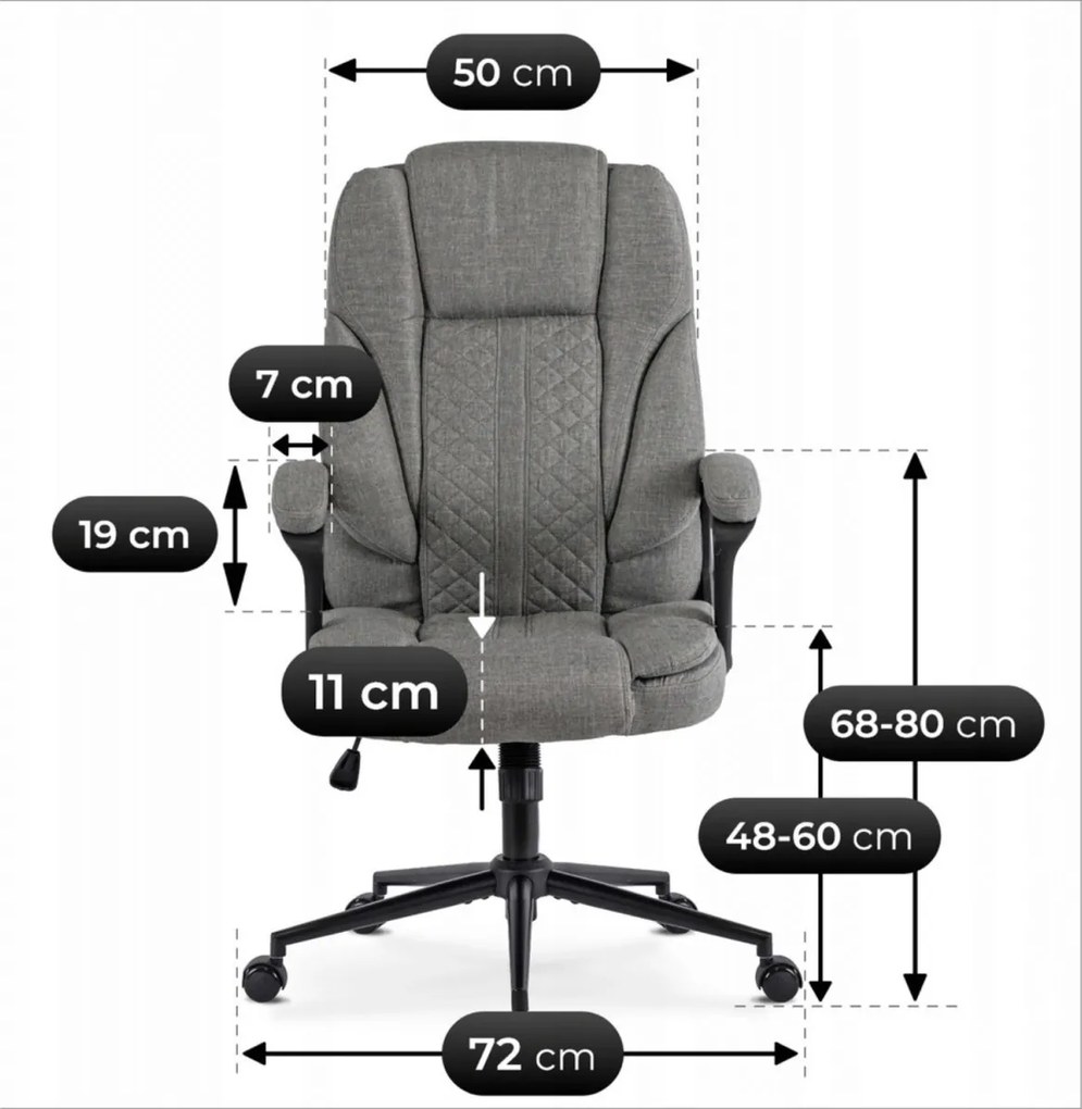 Forgószék szürke színben. PHONIX