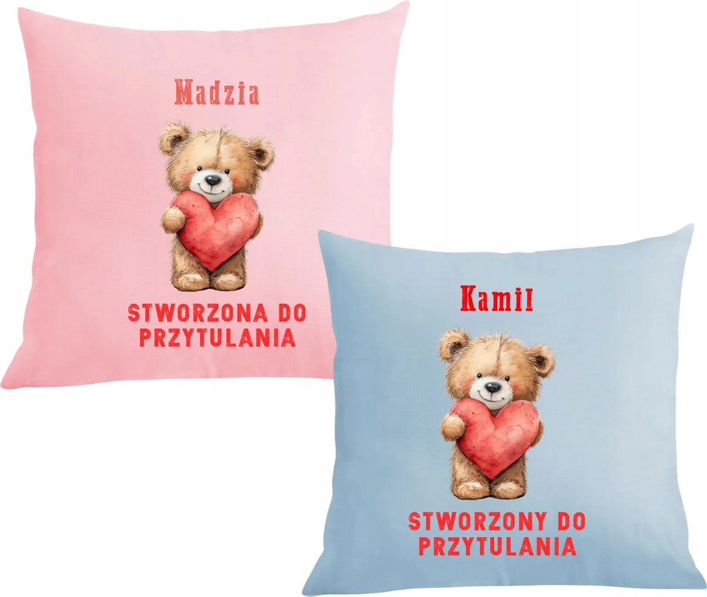 Párnák párnahuzat Valentin napra Páros ölelés Név