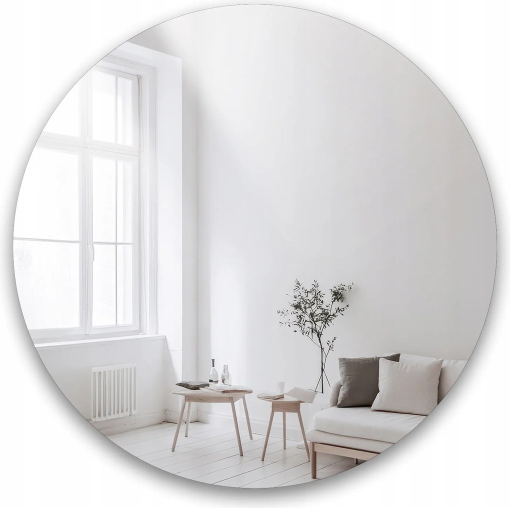 Fürdőszoba tükör kerek Kerék 180 cm fali csiszolt