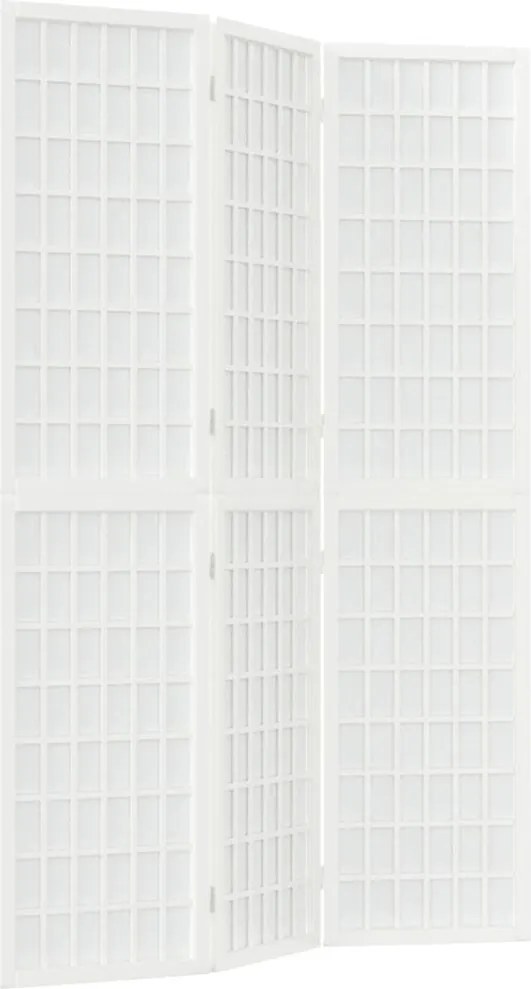 vidaXL 3-paneles fehér japán stílusú összecsukható paraván 120x170 cm