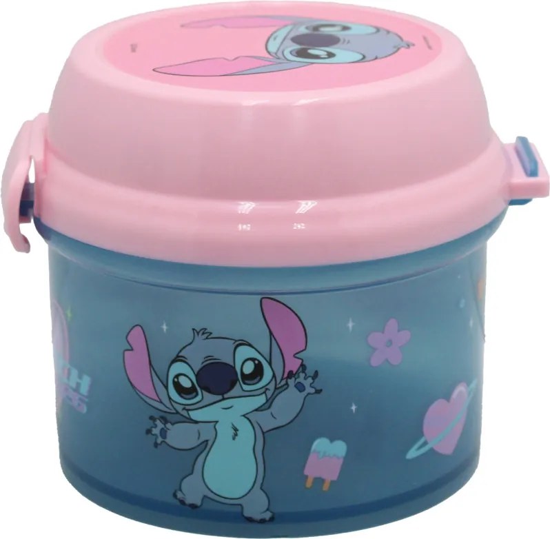 Disney Lilo és Stitch, A csillagkutya Alien 626 műanyag snack tartó, uzsonnás doboz 270 ml