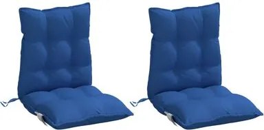 Székpárna alacsony háttámlával, 2 db, királykék