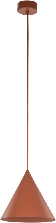 TK LIGHTING 10076 CONO Modern Függesztett Lámpa Téglavörös E27 IP20