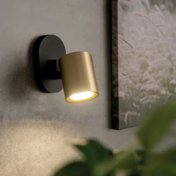 Kanlux 38960 - Fali spotlámpa LAURIN 1xGU10/10W/230V réz/fekete