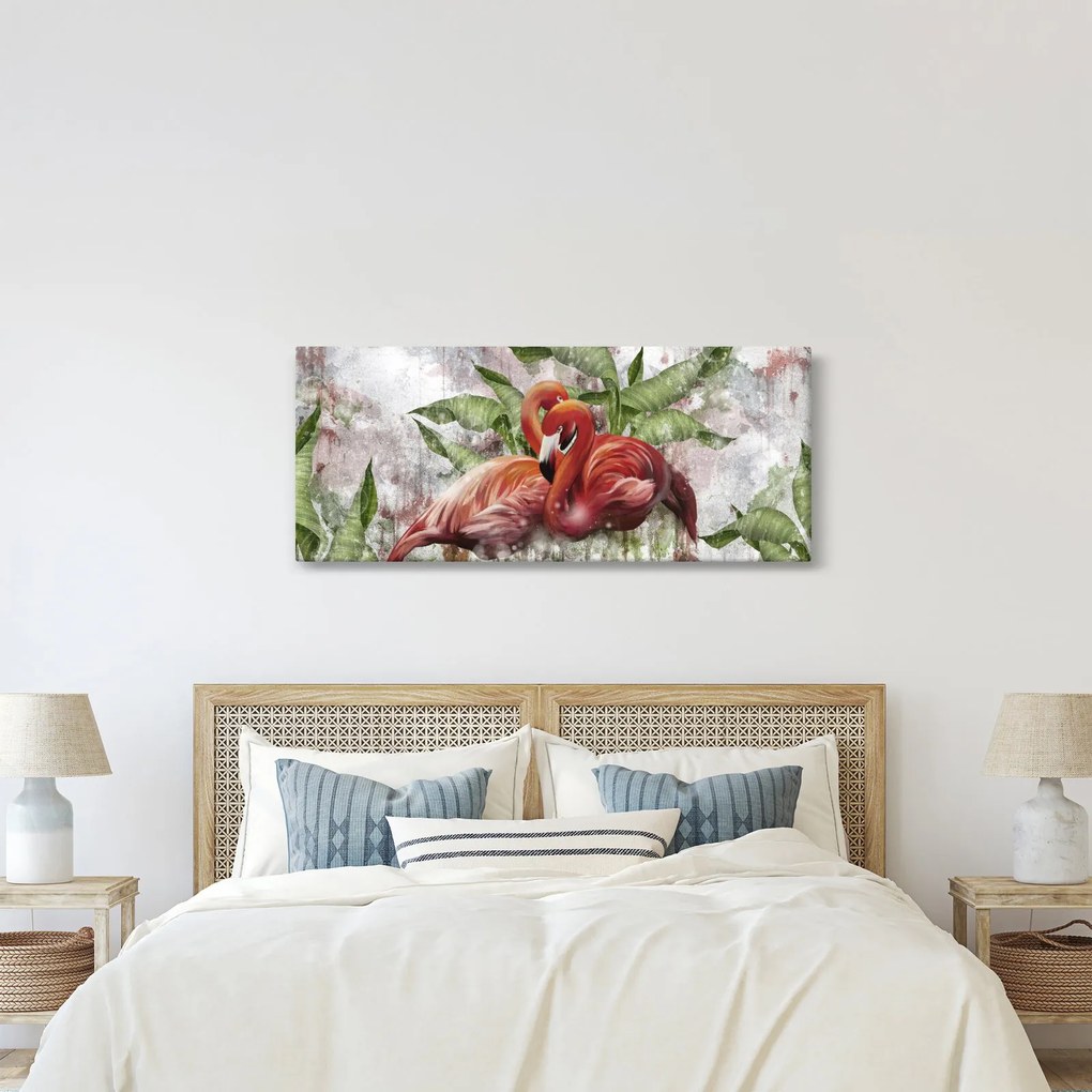 Kép - Flamingók (120x50 cm)