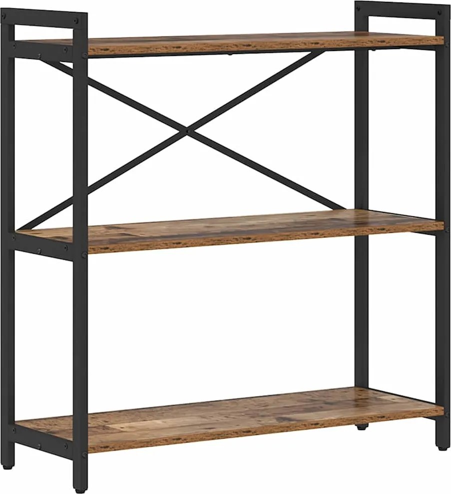 vidaXL Könyvespolc Régi fa 80 x 30 x 85 cm Faanyag