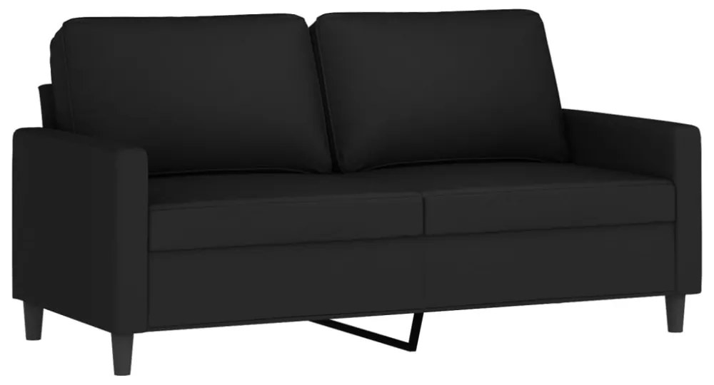 kétszemélyes fekete bársony kanapé 140 cm