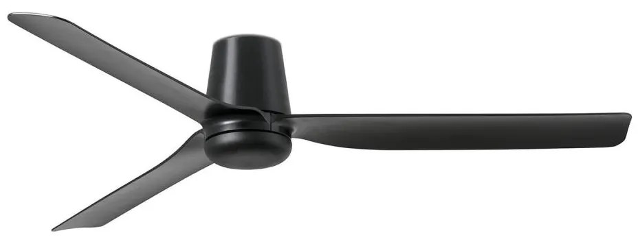 FARO Barcelona FARO 33830 - Mennyezeti ventilátor PUNT TUB M fekete átm. 130 cm + távirányítás FA33830