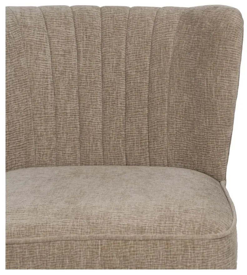 Bézs zsenília fotel Glam – Ixia