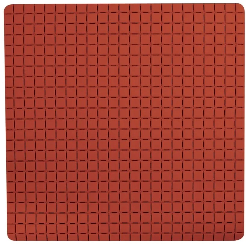 Spirella QUADRO Premium csúszásgátló zuhanytálca, terrakotta, 54 x 54 cm