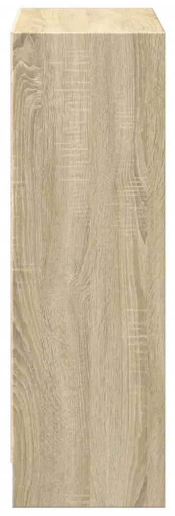 sonoma-tölgy színű forgácslap könyvespolc 40 x 24 x 75 cm