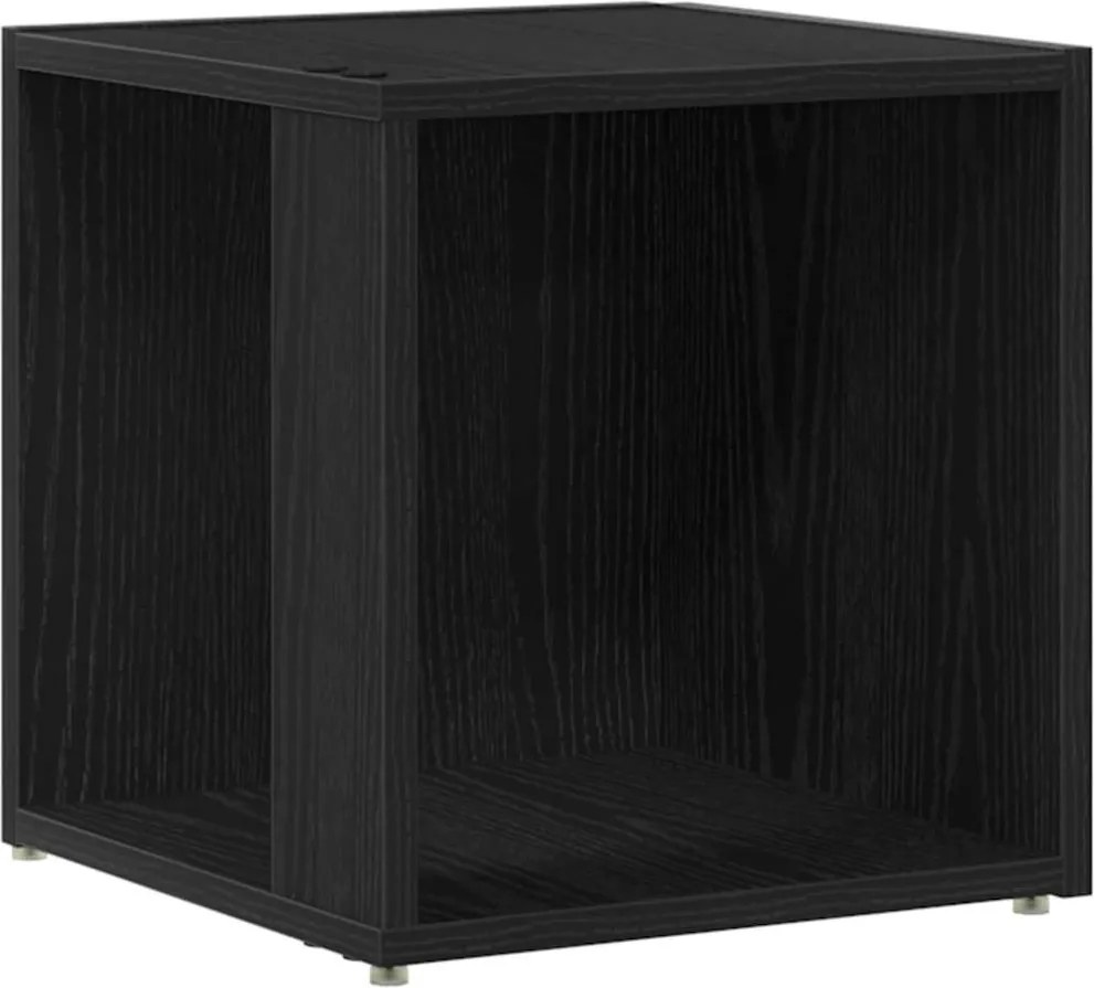 vidaXL Sarokpolcok Fekete tölgy 33 x 33 x 34,5 cm Faanyag