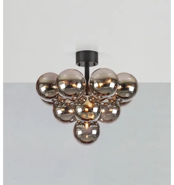 Markslöjd 108845 - Felületre szerelhető csillár MERLOT 13xG9/18W/230V átm. 56 cm fekete/füstszínű