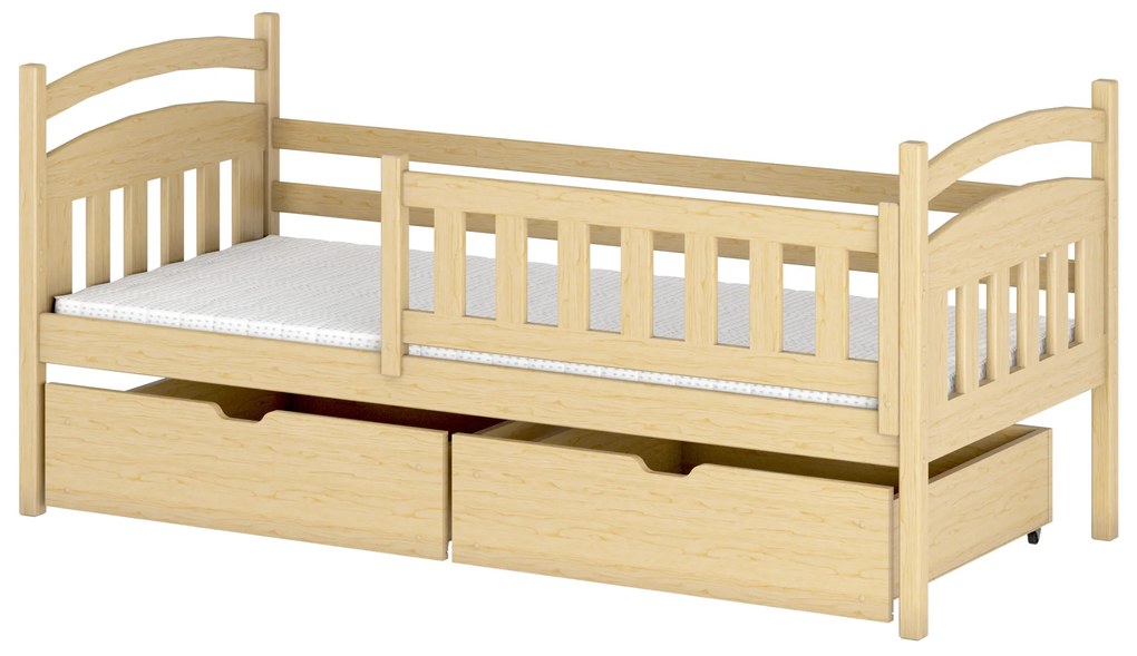 Gyerekágy 90 x 190 cm Tarra (ágyráccsal és tárolóhellyel) (borovi fenyő). Akció -10%. 1012908