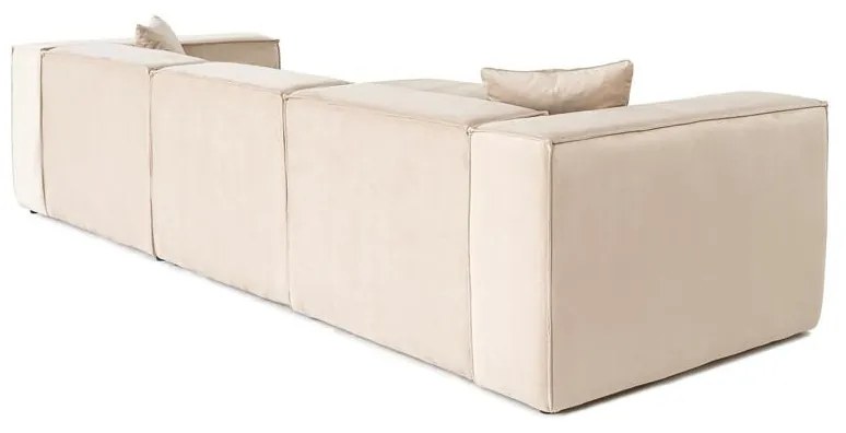 Sarokkanapé Lora (L1-O1-1R-POUFFE ) - Krém
