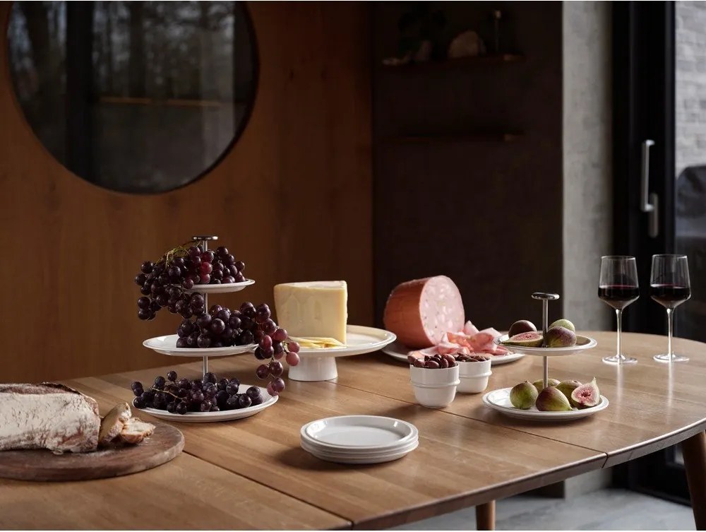 Porcelán tortatartó tálca Eau – Zone