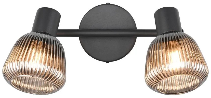 Fekete spotlámpa ø 10 cm Tarifa – Trio