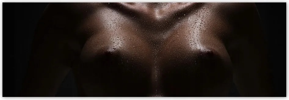 Fotótapéta flizelina 312x104 Feszes mellek Akt