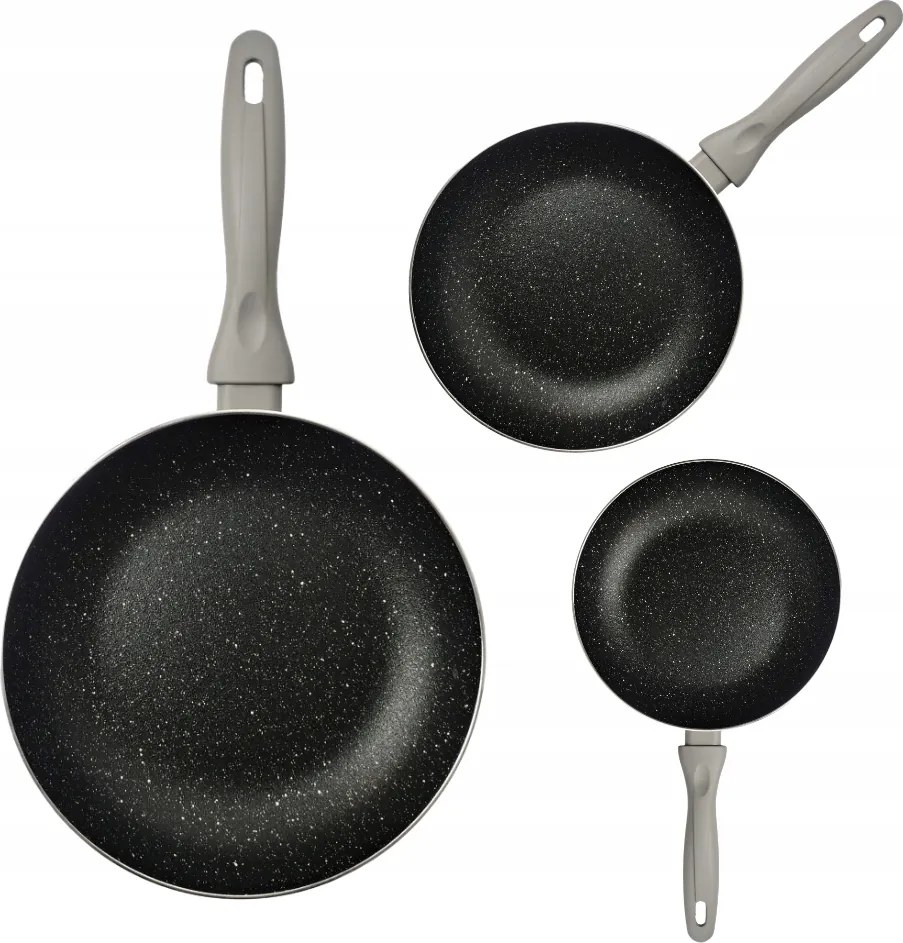 Serpenyő Szett 18 24 28 CM Indukciós 3el Kiváló minőség