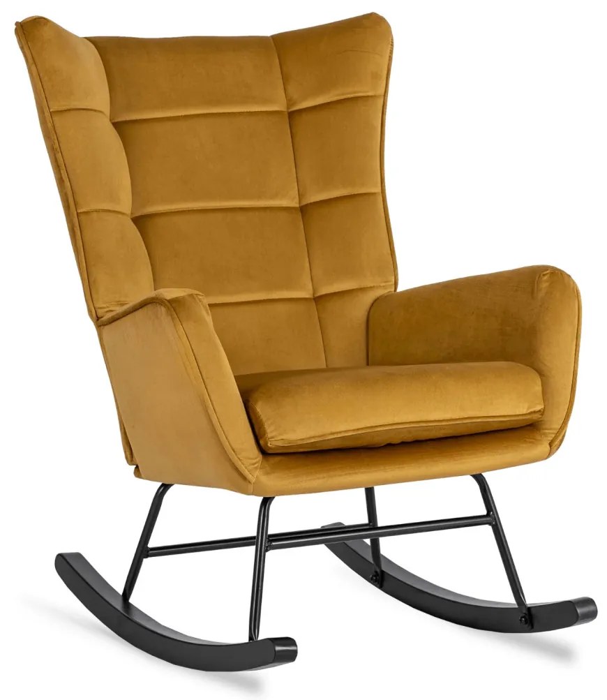 Hintafotel Mustár Bársony Kárpittal. JACKSON