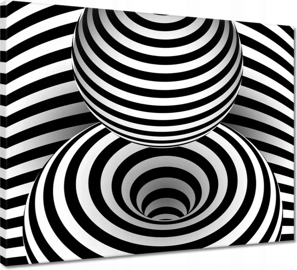 Vászonkép 50x40 Absztrakt fekete-fehér