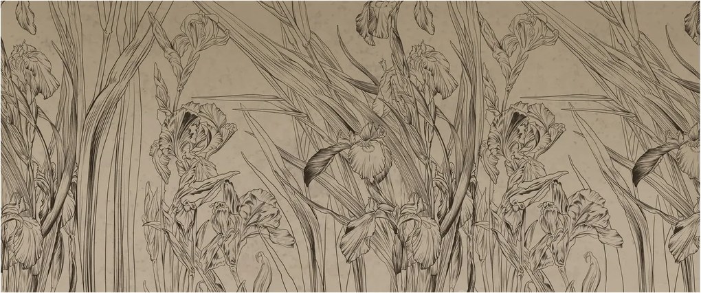 Kép - A növények körvonalai (120x50 cm)