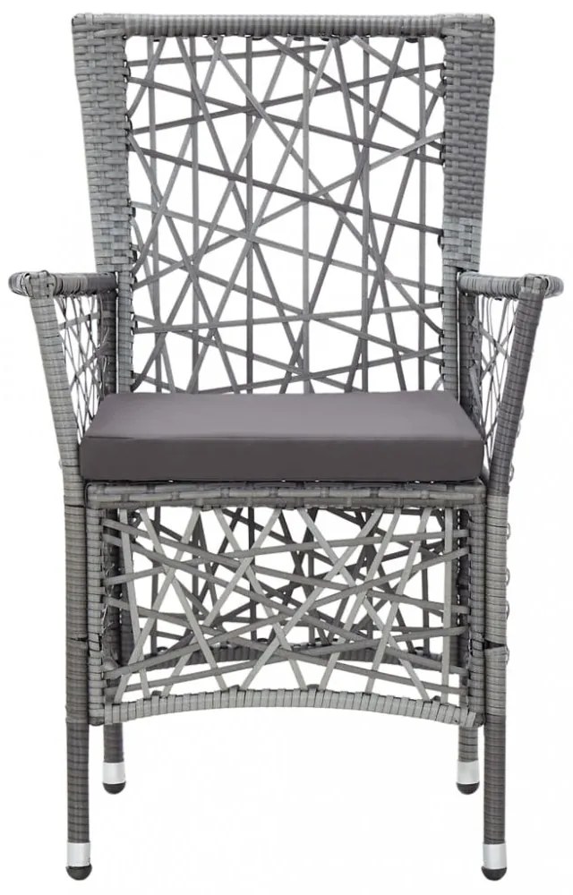 9 részes szürke kültéri polyrattan étkezőgarnitúra