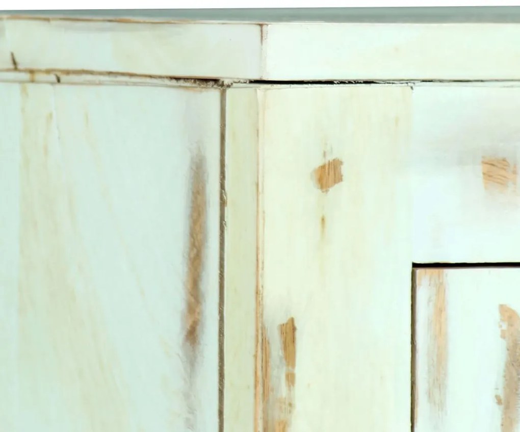 világoskék tömör mangófa tálalószekrény 110 x 35 x 70 cm