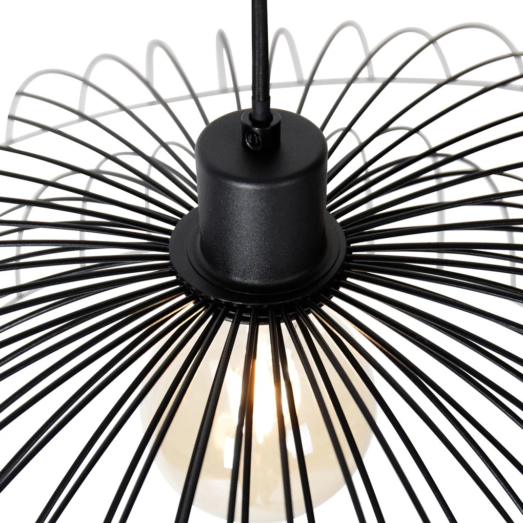 Okos függőlámpa fekete 66 cm, Wi-Fi-vel, G95 - Pua