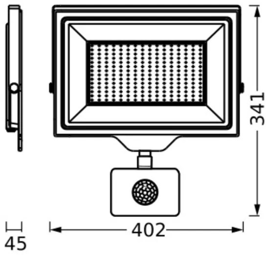 Ledvance - FLOODLIGHT kültéri LED-reflektor érzékelővel 200W/230V IP44