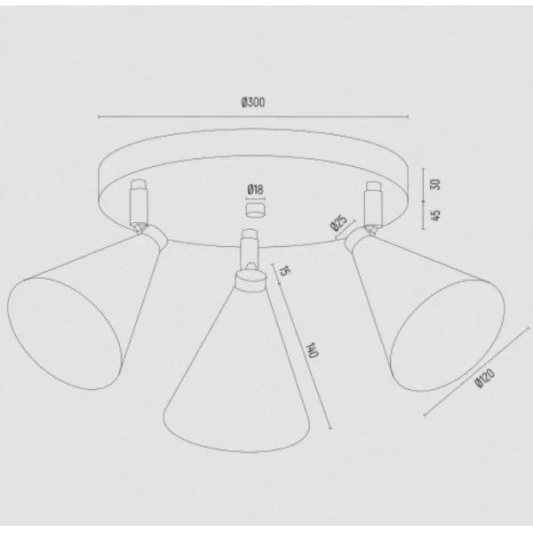 Argon 6245 - Spotlámpa LUCINDA 3xE14/7W/230V zöld