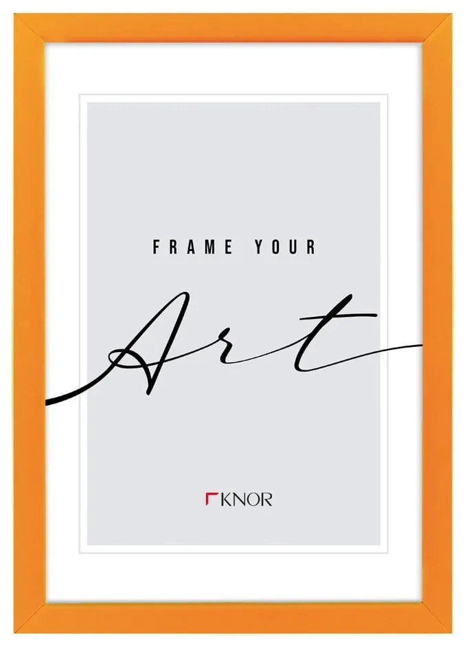 Narancssárga álló-fali képkeret 12x17 cm – knor
