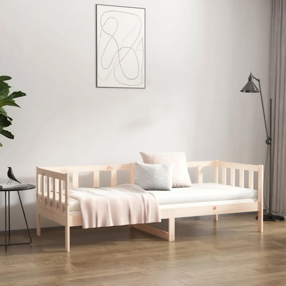 tömör fenyőfa kanapéágy matrac nélkül 80 x 200 cm