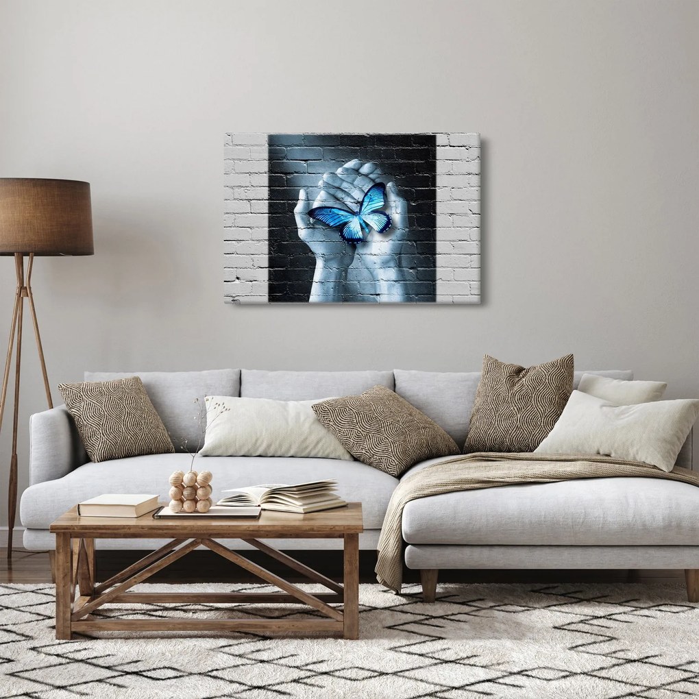A pillangó képe a falon (90x60 cm)