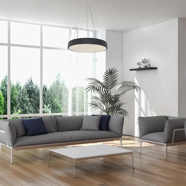 Rabalux 71041 - TESIA LED/60W/230V fekete állítható LED csillár távirányítóval