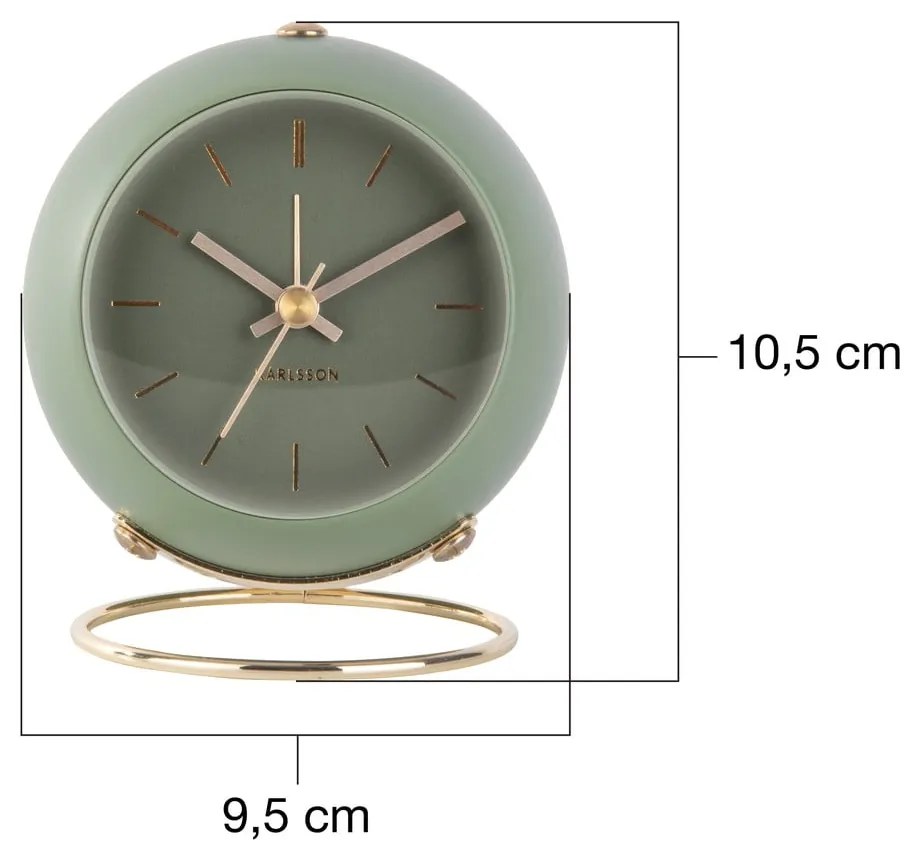 Ébresztőóra ø 9,5 cm Globe – Karlsson