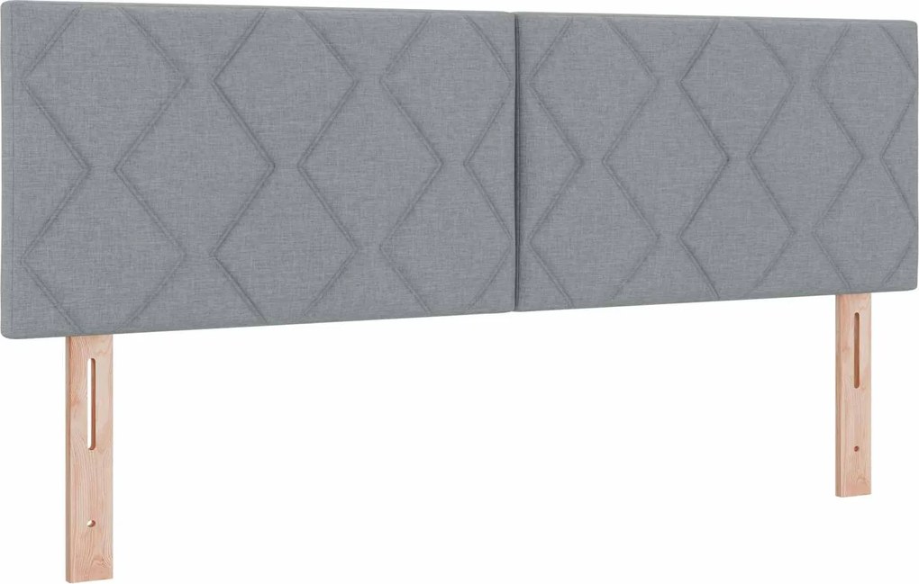 vidaXL Fejtámla Világosszürke 160 cm szövet