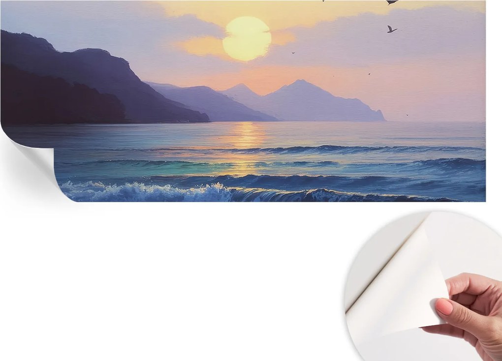 Dekoratív öntapadós fotótapéta irodába Tengeri nyugat 250x104 cm
