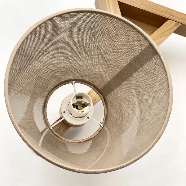 Brilagi - LED  Felületre szerelhető csillár  ANTHONY 3xE14/40W/230V tölgy/bézs