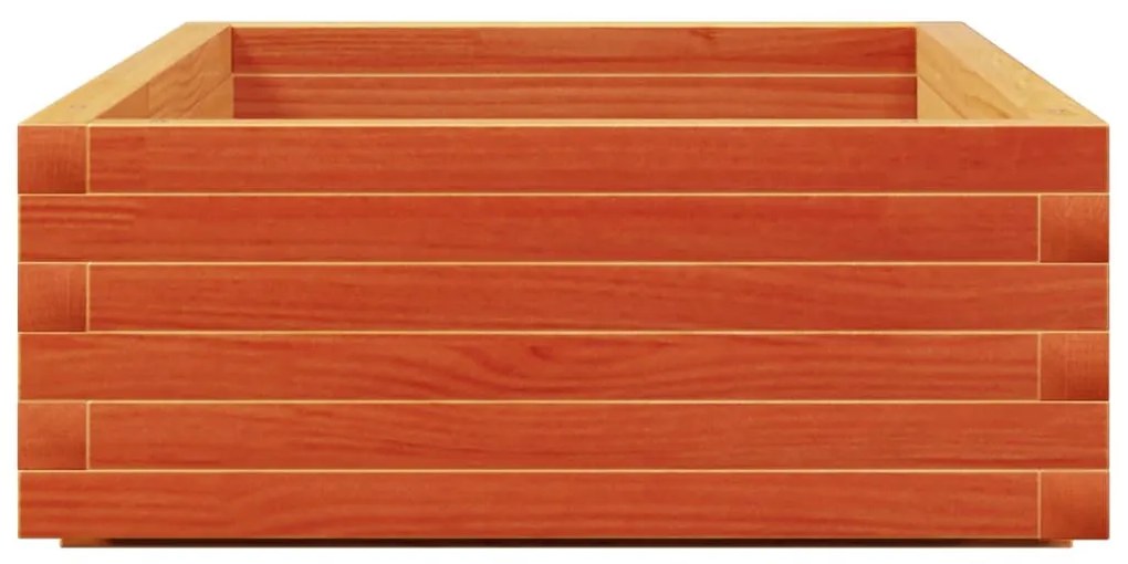 viaszbarna tömör fenyőfa kerti virágláda 110 x 60 x 26,5 cm