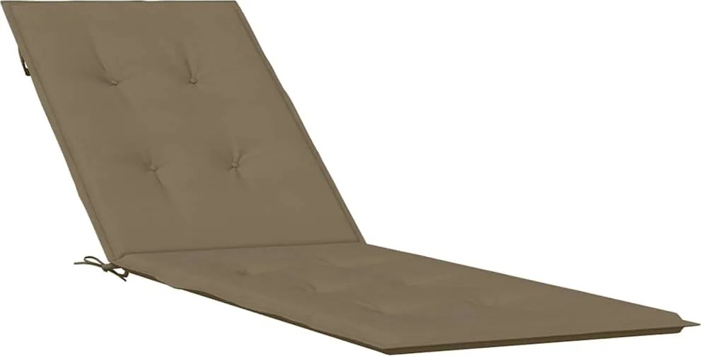 vidaXL melange tópszínű szövet nyugágypárna (75+105) x 50 x 4 cm