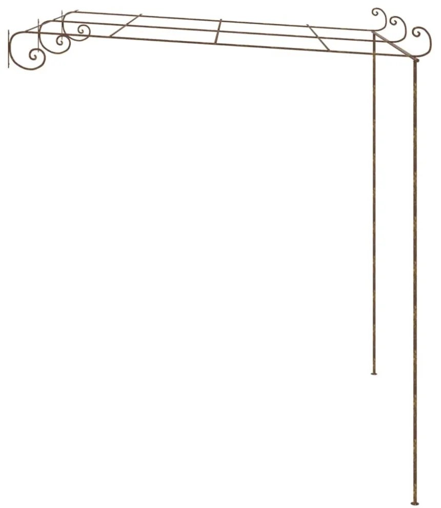 antik barna vas kerti pergola 3 x 3 x 2,5 m