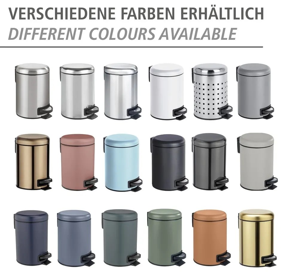 Leman rézszínű pedálos szemetes, 3 l - Wenko